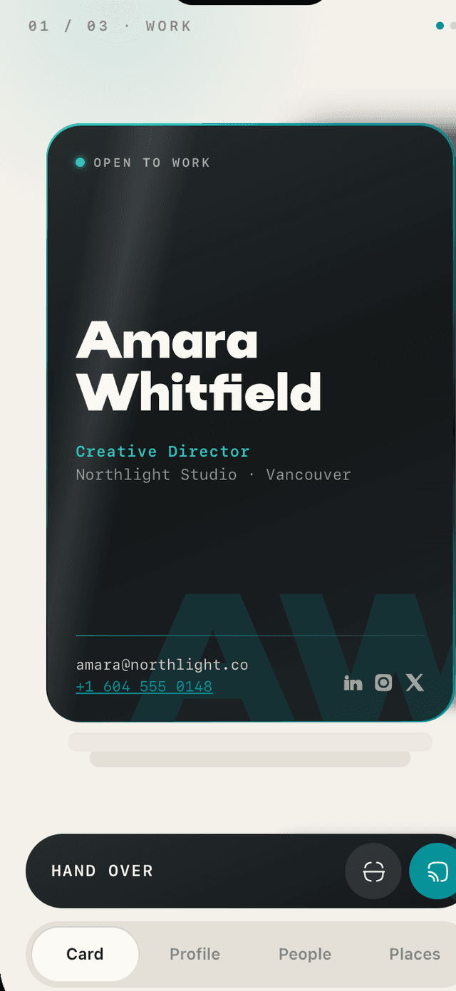 Carte — digital business card