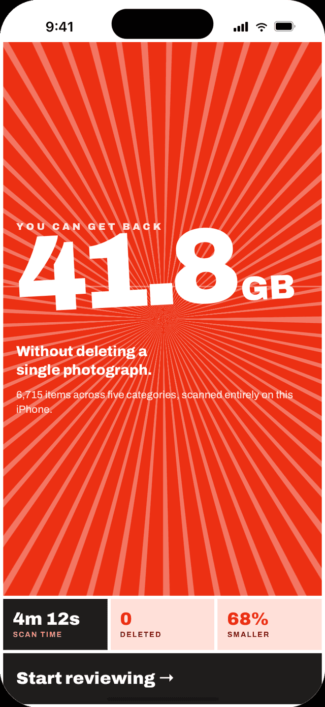 More Space — reclaim iPhone storage